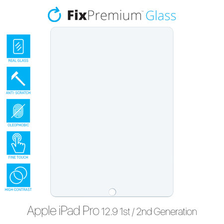 FixPremium Glass - Tvrdené Sklo pre Apple iPad Pro 12.9" (1st Gen 2015, 2nd Gen 2017)