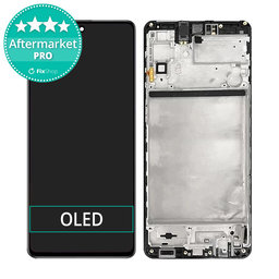 Samsung Galaxy M51 M515F - LCD Displej + Dotykové Sklo + Rám (Celestial Black) OLED