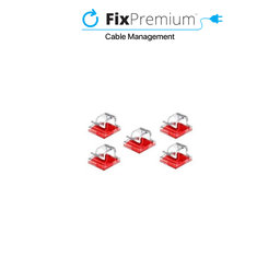 FixPremium - Organizér Káblov - Príchytka - Set 5 kusov, transparentná