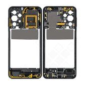 Samsung Galaxy A23 5G A236B - Stredný Rám (Awesome Black) - GH98-47823A Genuine Service Pack