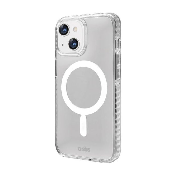 SBS - Puzdro Force Mag s MagSafe pre iPhone 14, transparentná