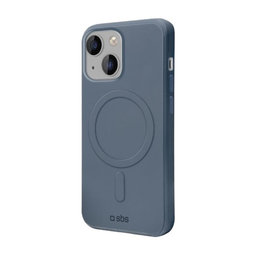 SBS - Puzdro Smooth Mag s MagSafe pre iPhone 14, modrá
