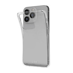 SBS - Puzdro Skinny pre iPhone 14 Pro, transparentná