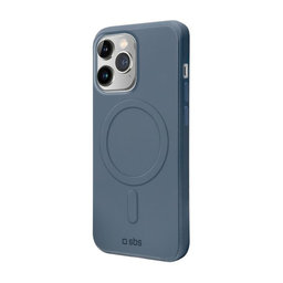 SBS - Puzdro Smooth Mag s MagSafe pre iPhone 14 Pro Max, modrá