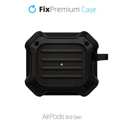 FixPremium - Puzdro Unbreakable pre AirPods 3, čierna