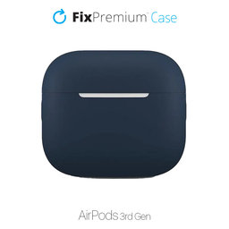 FixPremium - Silikónové Puzdro pre AirPods 3, modrá