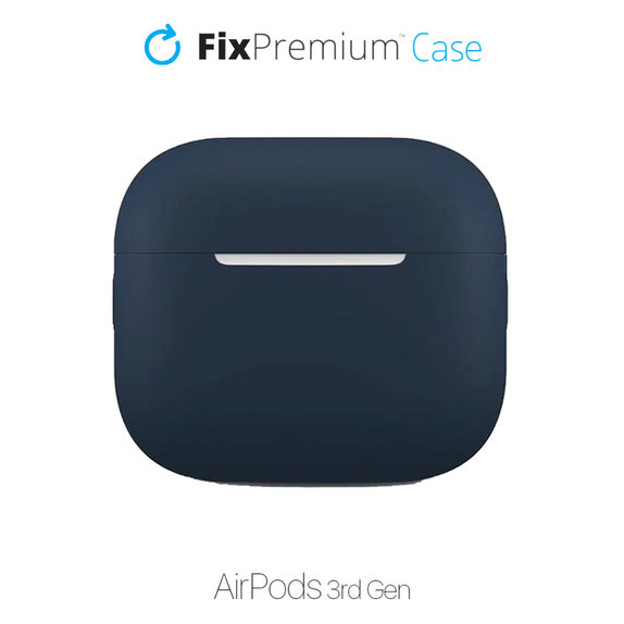 FixPremium - Silikónové Puzdro pre AirPods 3, modrá