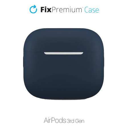 FixPremium - Silikónové Puzdro pre AirPods 3, modrá