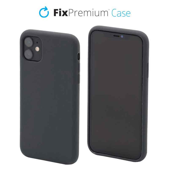 FixPremium - Silikónové Puzdro pre iPhone 11, space gray
