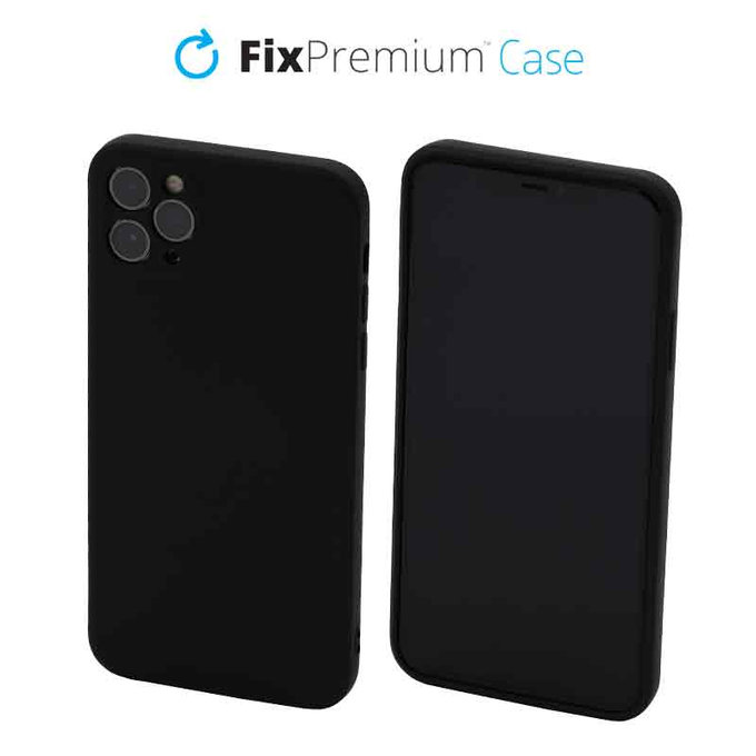 FixPremium - Silikónové Puzdro pre iPhone 11 Pro Max, čierna