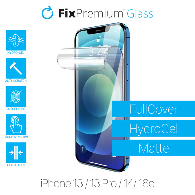 FixPremium HydroGel Matte - Ochranná Fólia pre iPhone 13, 13 Pro, 14 a 16e