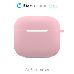 FixPremium - Silikónové Puzdro pre AirPods 3, ružová