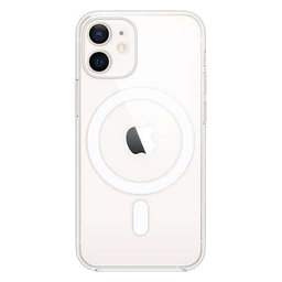 FixPremium - Silikónové Puzdro s MagSafe pre iPhone 12 mini, transparentná