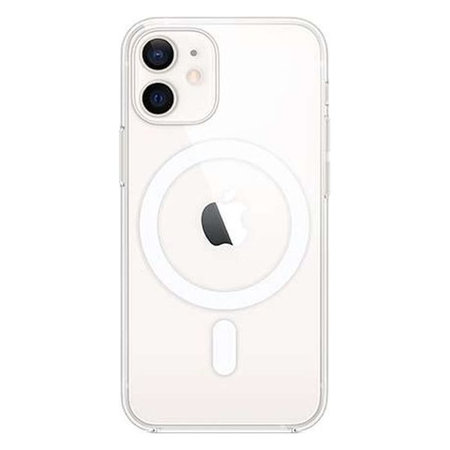 FixPremium - Silikónové Puzdro s MagSafe pre iPhone 12 mini, transparentná