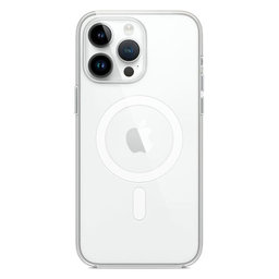 FixPremium - Silikónové Puzdro s MagSafe pre iPhone 14 Pro Max, transparentná