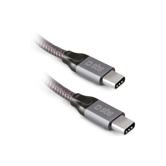 SBS - Thunderbolt 3 Kábel (USB-C) Kábel s PowerDelivery 240W (1m), šedá