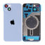 Apple iPhone 14 Plus - Sklo Zadného Housingu + Sklíčko Kamery + Kovový Pliešok + Magsafe Magnet (Blue)