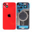 Apple iPhone 14 Plus - Sklo Zadného Housingu + Sklíčko Kamery + Kovový Pliešok + Magsafe Magnet (Red)