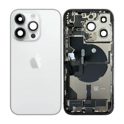 Apple iPhone 14 Pro - Zadný Housing s Malými Dielmi (Silver)