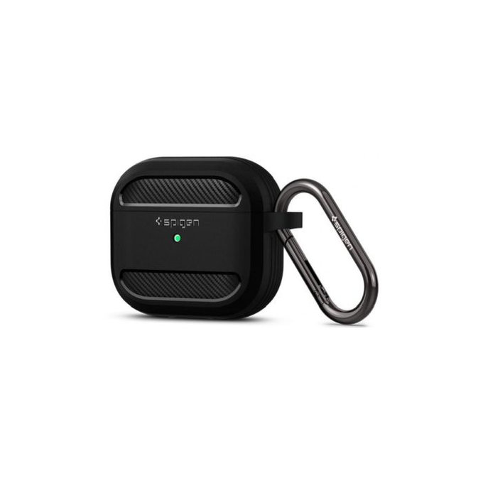 Spigen - Puzdro Rugged Armor pre Apple AirPods 3, Matte Black