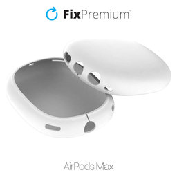 FixPremium - Silikónové Kryty Slúchadiel pre AirPods Max, biela