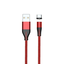 FixPremium - USB-C / USB Magnetický Kábel (1m), červená