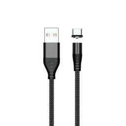 FixPremium - USB-C / USB Magnetický Kábel (2m), čierna