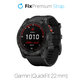 FixPremium - Silikónový Remienok pre Garmin (QuickFit 22mm), čierny