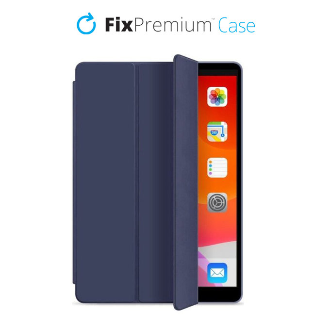 FixPremium - Zatváracie Silikónové Puzdro pre iPad 10.2 (7th, 8th, 9th Gen), modrá