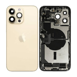 Apple iPhone 14 Pro Max - Zadný Housing s Malými Dielmi (Gold)