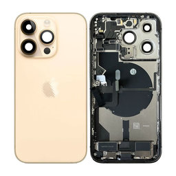 Apple iPhone 14 Pro - Zadný Housing s Malými Dielmi (Gold)