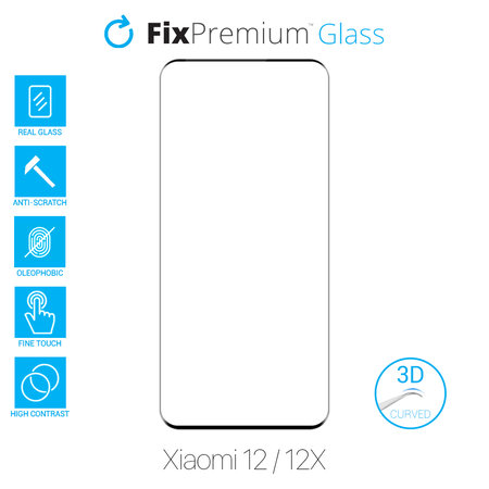 FixPremium Glass - 3D Tvrdené Sklo pre Xiaomi 12 a 12X