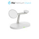 FixPremium - MagSafe Stojan 3v1 pre iPhone, Apple Watch a AirPods, biela