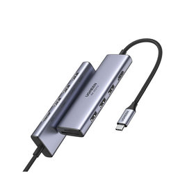 UGREEN - USB-C Hub 6v1, sivá