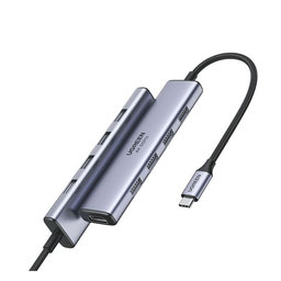 UGREEN - USB-C Hub 5v1, sivá
