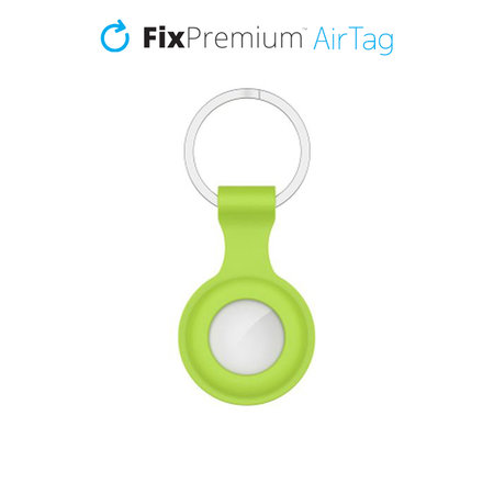 FixPremium - Silikónová Kľúčenka pre AirTag, zelená