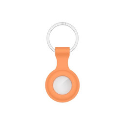 FixPremium - Silikónová Kľúčenka pre AirTag, oranžová