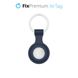 FixPremium - Silikónová Kľúčenka pre AirTag, modrá