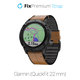 FixPremium - Kožený Remienok pre Garmin (QuickFit 22mm), svetlá hnedá