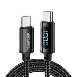 FixPremium - USB-C / USB-C Kábel s Funkciou Power Delivery (1m), čierna