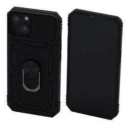 FixPremium - Puzdro CamShield pre iPhone 13 a 14, čierna
