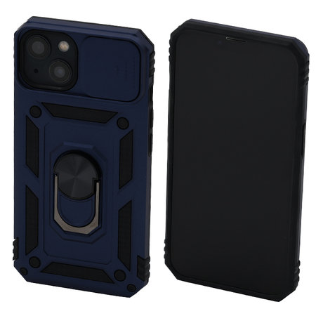 FixPremium - Puzdro CamShield pre iPhone 13 a 14, modrá