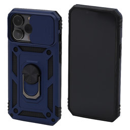 FixPremium - Puzdro CamShield pre iPhone 13 Pro, modrá