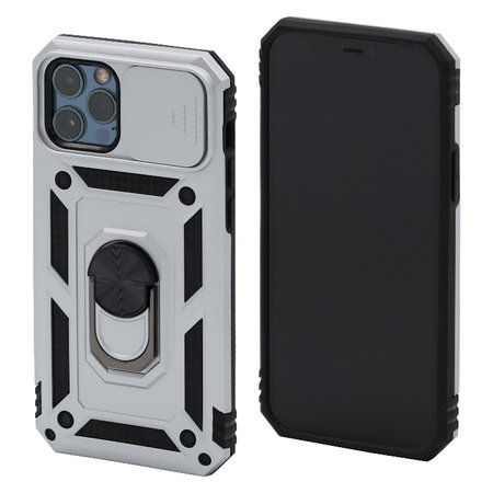 FixPremium - Puzdro CamShield pre iPhone 12 a 12 Pro, biela