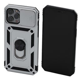 FixPremium - Puzdro CamShield pre iPhone 12 Pro Max, biela