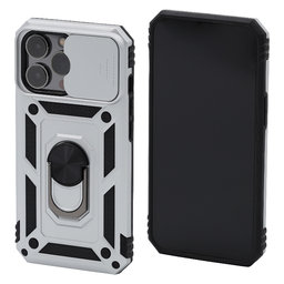 FixPremium - Puzdro CamShield pre iPhone 13 Pro, biela