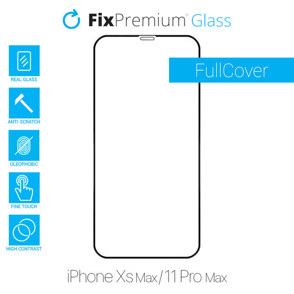 FixPremium FullCover Glass - Tvrdené Sklo pre iPhone XS Max a 11 Pro Max