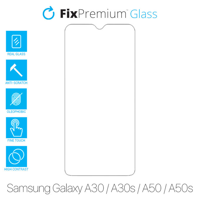 FixPremium Glass - Tvrdené Sklo pre Samsung Galaxy A30, A30s, A50 a A50s