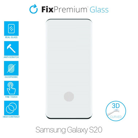 FixPremium Glass - 3D Tvrdené Sklo pre Samsung Galaxy S20