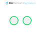 FixPremium - PS4/PS5 Controller Grip Caps - Set 2ks, transparentná zelená
